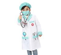 Sincere Party Costume da dottore unisex per bambini, set da gioco di ruolo da dottore stile A 5-7 anni
