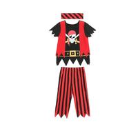 Sincere Party Costume da pirata per bambini, 3 pezzi, costume da pirata per cosplay, adorabile per bambini unisex 3-4 anni