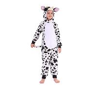 Sincere Party Costume da tutina di mucca in pile per bambini M(6-8)