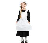 Sincere Party Costume vittoriano della ragazza vestito di cotone World Book Day Week Girl's Fancy Dress nero S4-6