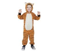Sincere Party Tiger Onesie Novelty Tiger salt di tigre con costume da faccia ricamato per bambini XL(10-12)