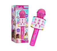 Sinco Creations Barbie Bright Voicemaster Microfono | Karaoke Wireless Microfono | Altoparlante senza fili | Luci multicolore | 5 effetti vocali | Canta e registra | Barbie Roleplay By