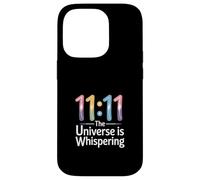 Sincronicità "L'universo sussurra" 11:11 Numerologia Custodia per iPhone 14 Pro