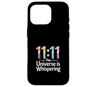 Sincronicità "L'universo sussurra" 11:11 Numerologia Custodia per iPhone 16 Pro