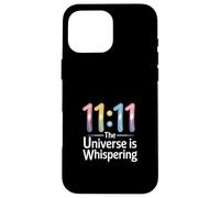 Sincronicità "L'universo sussurra" 11:11 Numerologia Custodia per iPhone 16 Pro Max
