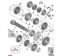Sincronizzatore albero secondario 5a 6a originale fiat scudo ulysse 238830