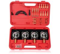 Sincronizzatore Carburatore Portatile Professionale per Vuoto Set di Strumenti 4 Manometri per Auto Moto Universale