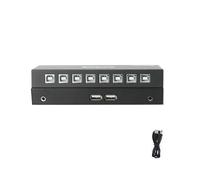 Sincronizzatore For Tastiera E Mouse USB DNF A 8 Porte, Switch KVM E Distributore For Studi Di Gioco, Sorveglianza, Borsa E Ufficio