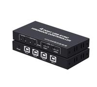 Sincronizzatore USB A 4 Porte, Mouse E Tastiera Commutano La Frequenza Attraverso Lo Schermo, Controller Condiviso KVM Windows/Linux/Android/MAC