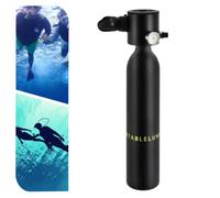 Sindipanda Mini bombola subacquea da 0,5 l, serbatoio di ossigeno, set subacqueo, in alluminio, 10 m