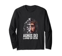 Sindone di Torino Volto di Gesù Cristo Cattolico Maglia a Manica