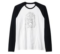 Sindone Di Torino Volto di Gesù Cristo Cattolico Maglia con Maniche Raglan