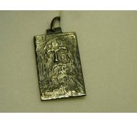 SINDONE volto cristo Ciondolo argento brunito 925