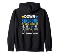Sindrome di Down Non è Una disabilità, è un'abilità diversa Felpa con Cappuccio