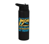 Sindrome di Down Sindrome Mom Down Consapevolezza Stainless Steel Insulated Water Bottle