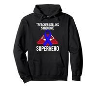 Sindrome di Treacher Collins Superhero Warrior Fighter TCS Felpa con Cappuccio