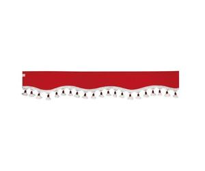 SINDY Fascia parasole in microfibra rossa per camion DAF IVECO SCANIA VOLVO