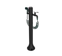 Fontanella da Giardino esterno PRO BLACK 27x23x h 99 cm con tubo flessibile 7,5 mt esterno spruzzo 8 getti diversi resistente ai raggi UV, al gelo nero