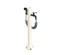 Fontanella da Giardino esterno in Polietilene PRO BIANCA 27x23x h 99 cm con tubo flessibile 7,5 mt esterno spruzzo 8 getti diversi resistente ai raggi UV, al gelo