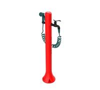 Fontanella da Giardino esterno In Polietilene PRO RED 27x23x h 99 cm con tubo flessibile 7,5 mt esterno spruzzo 8 getti diversi resistente ai raggi UV, al gelo colore Rossa rosso