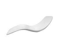 Sined Antares Chaise Longue Di Lusso In Vetroresina Ideale Per Uso Intensivo Esterno Bianca