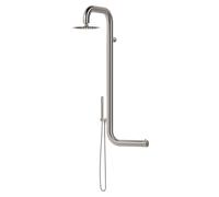 SINED Cabras Doccia Per Parete e Esterni Ed Interni In Acciaio 316l Soffione e Doccino Mobile Inox