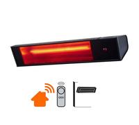 Sined Caldo Vetro Nero 2000 WiFi - Lampada Infrarossi a 3 potenze