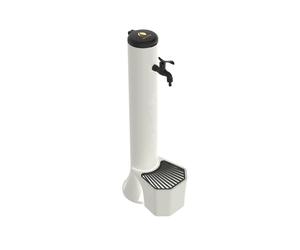 SINED Kit Tritone Fontana Per Esterno Con Secchiello Da 5 Litri In Polietilene Bianco