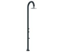 SINED Luna Alu Grigia Led Doccia In Alluminio Doppio Attacco Dacqua Con Soffione Iswitch Led Grigio