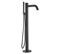 SINED Oristano Rubinetto Vasca Pavimento Nero Inox 316L Doccetta