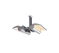 SINED Stufa Infrarossi Soffitto Doppio Riscaldatore IR-A 4000W Grigio