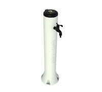 Fontanella da Giardino esterno In Polietilene TRITONE WHITE capacità 5 litri Diametro 26x h 100 cm esterno resistente ai raggi UV, al gelo bianco bianco