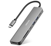 SINEHO Hub USB C 7-in-1 HDMI 4K Lettore di schede SD/TF