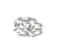 SINEKY 10 pz/Lotto 0.3mm 0.4mm 0.5mm Molla di Tensione in Acciaio Inossidabile 304 con Molla di Estensione del Gancio O(40mm,3MM_0.5MM)