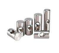 SINEKY 2/10/20pcs M4 M5 M6 Bulloni a Botte in Acciaio Inossidabile 304 Perno cilindrico Tassello Foro Trasversale Martello Dado Incorporato per Accessori per mobili in Legno(M4x16 (10Pcs))