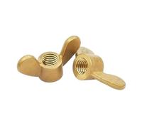 SINEKY 5 pz M3 M4 M5 M6 M8 M10 M12 M14 Dadi ad Alette in Ottone Dadi a Farfalla in Rame Stringere a Mano Dado(Size:M4)