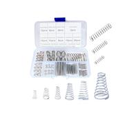 SINEKY Set assortimento di Molle coniche a Compressione da 100 Pezzi, 10 Molle a Torre compresse di Diverse Dimensioni assortite, Diametro Filo Molla conica 0,3-0,8 mm