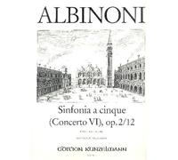 Sinfonia A 5 D di DUR Opus.2,12 originale per violino e colpo Orchestra, Score