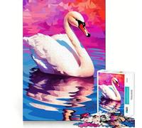 Sinfonia del Lago dei Cigni - Puzzle da 1000 pezzi per ragazzi - Gioco cognitivo per il tempo libero - Assemblaggio di motivi - Opera d'arte 38x26cm