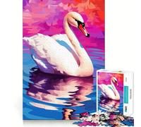 Sinfonia del Lago dei Cigni - Puzzle da 1000 pezzi per ragazzi - Gioco di allenamento mentale - Gioco di gruppo - Taglio di precisione - Regalo per le festività 38x52cm