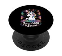 Sinfonia Del Suono Unicorno Dj Magico PopSockets PopGrip Adesivo