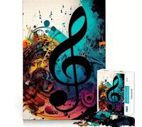 Sinfonia musicale V Puzzle da 1000 pezzi per adolescenti Gioco stimolante e divertente Arte dai contorni nitidi da collezione (50x75cm)