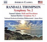 National Orc Inst/Ross - Thompson: Symphony No. 2, Adams: Drift and Providence, Barber: Symphony No. 1