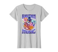 Sing 2 Rhythm And Music Group Poster Maglietta, Donna, Argento, 3XL