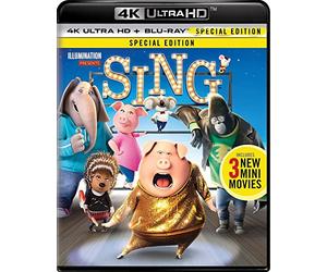 Sing 4K 2017 Ultra HD Blu-ray + Blu-ray Available now Region free