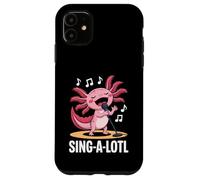 Sing-alotl Divertente Axolotl che canta i fan del karaoke Custodia per iPhone 11