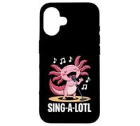 Sing-alotl Divertente Axolotl che canta i fan del karaoke Custodia per iPhone 16