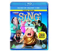 Sing (Dvd+2D Bd+3D Bd+Uv) - Sing 3D Blu-Ray (3 Blu-Ray) [Edizione: Regno Unito] [Edizione: Regno Unito]