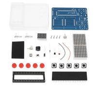 SING F LTD 51pcs DIY Mini Retro Handheld Game Console Kit Rosso Compatibile per Elettronica Apprendimento Saldatura Pratica