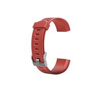 SING F LTD Cinturino in silicone compatibile con ID115Plus HR Smartwatch Cinturino di ricambio a sgancio rapido per polso da 170 mm-225 mm, colore rosso